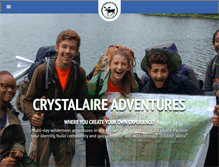 Tablet Screenshot of crystalaireadventures.com
